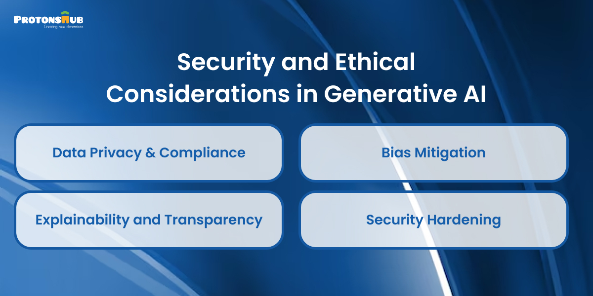 Security and ethical considerations in generative AI